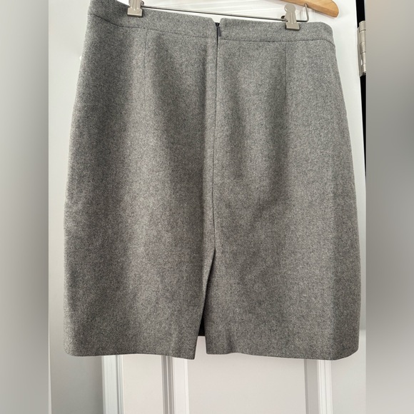 J.Crew Grey Wool Pencil Skirt - Picture 4 of 6